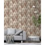 PAPIER PEINT REFLETS UGÉPA Béton, Graphique Marron - Beige