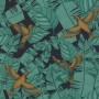 PAPIER PEINT  COLIBRI BLEU ET VERT