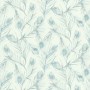 PAPIER PEINT PLUMES DE PAON BLEU